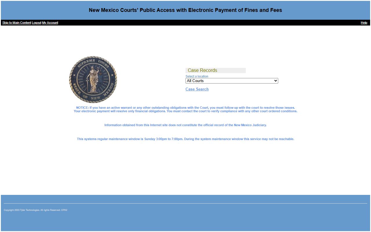 Mora County court records New Mexico Courts public access portal