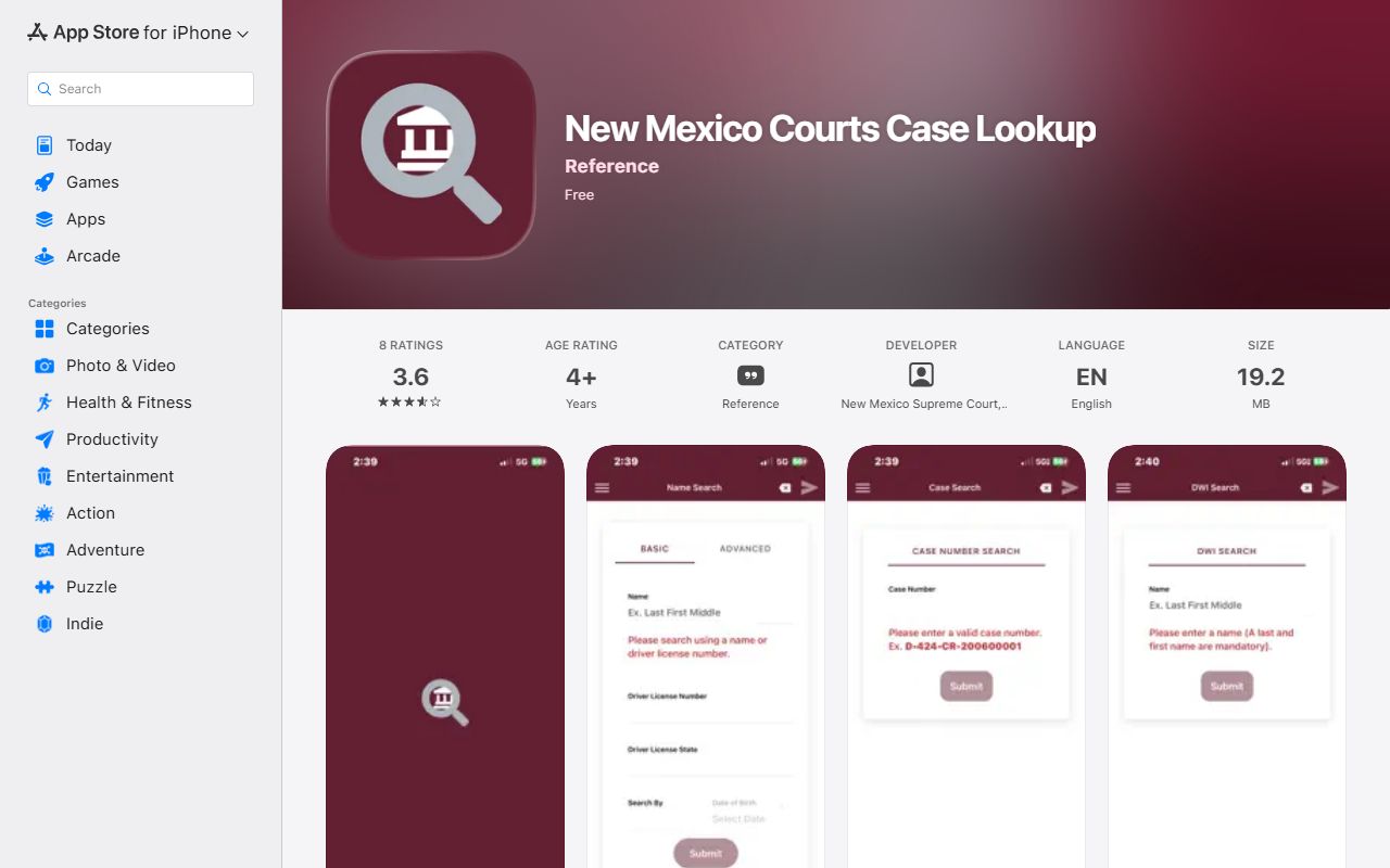 Mora County marriage and divorce records New Mexico Courts Case Lookup Apple app